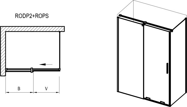 Duškabīne Roll RODP2+ROPS