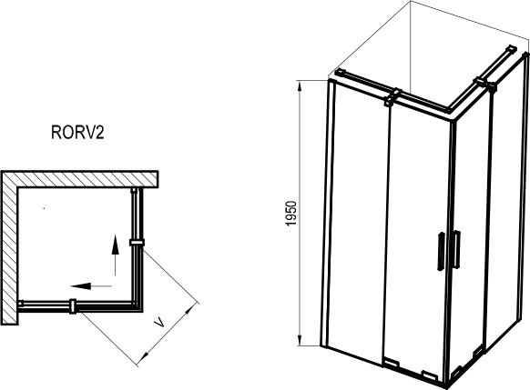 Duškabīne Roll RORV2