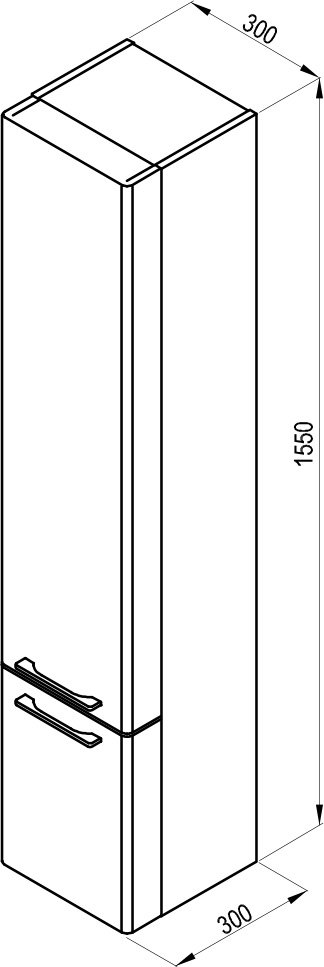 Augstais skapītis SB Ring 300