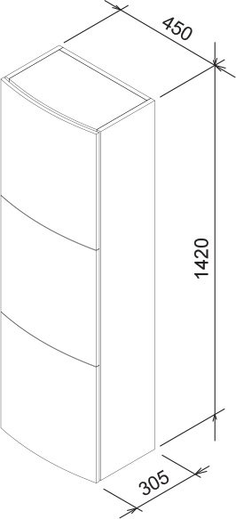 Augsts skapītis SB Evolution (slēgts)