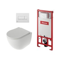 SETWC1 WC pods Chrome AquaSpin komplekts, ieskaitot SoftClose vāku