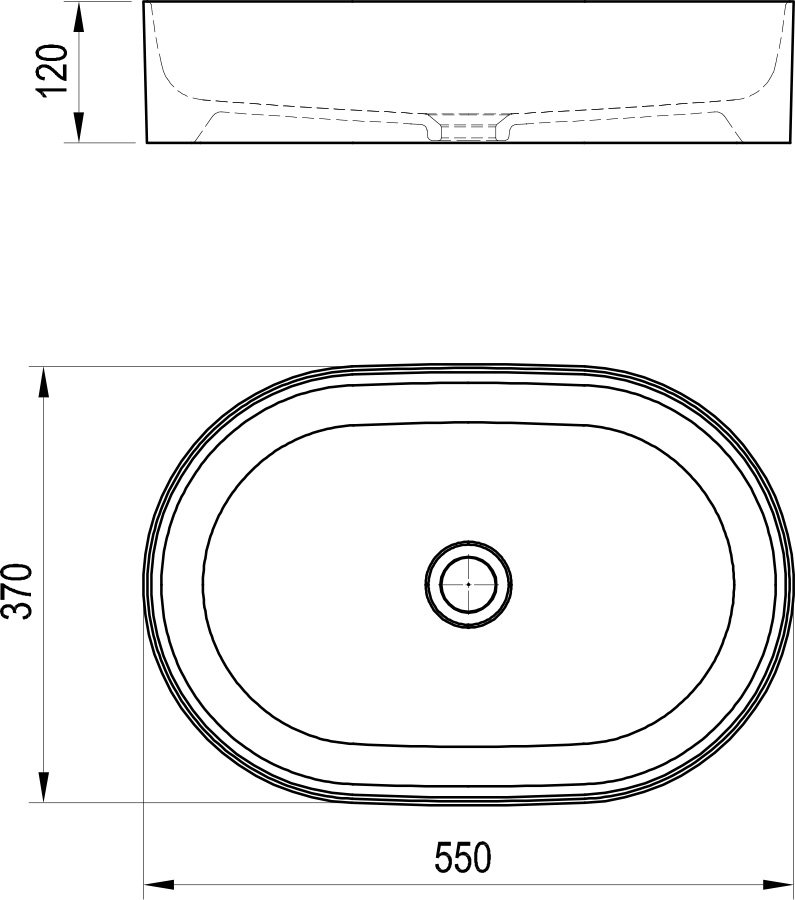 Keramiskā izlietne Ceramic Slim O