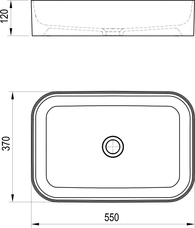 Keramiskā izlietne Ceramic Slim R