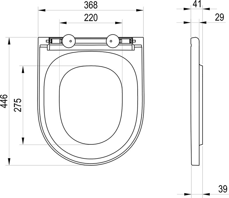 WC poda sēdriņķis ar vāku Ypsilon W