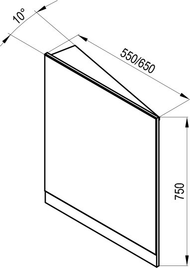 Spogulis 10° stūra